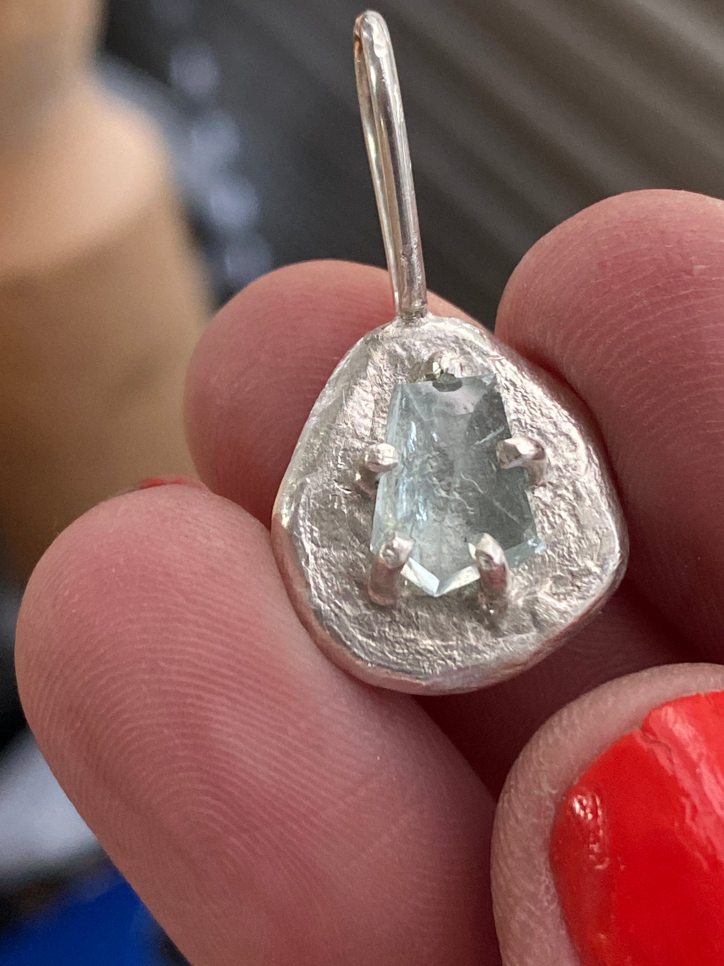 aquamarine sweetie charm/pendant