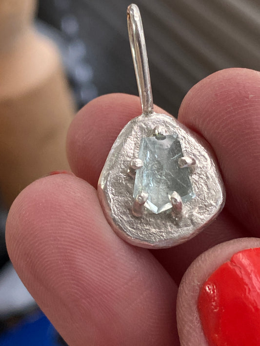 aquamarine sweetie charm/pendant