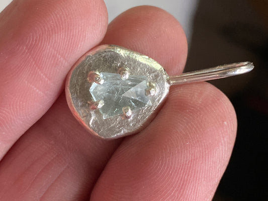 aquamarine sweetie charm/pendant